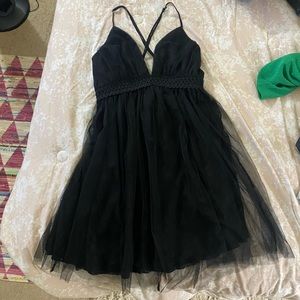 lulus tulle black dress